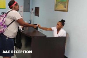 A&E reception